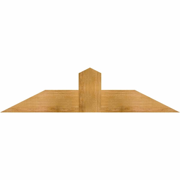 Ekena Millwork Portland Rough Sawn Timber Gable Bracket, Western Red Cedar, 48"W x 12"H x 2"D x 6"F, 6/12 Pitch GBW048X12X0206POR00RWR - main